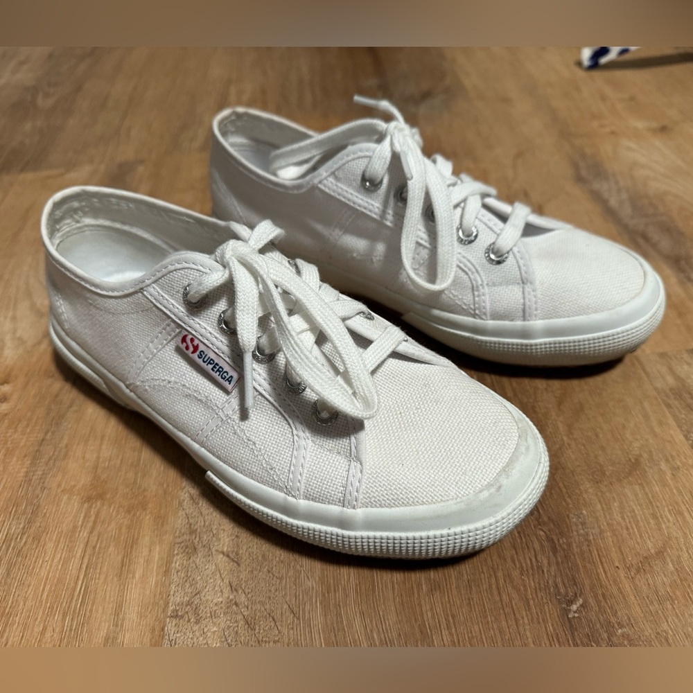 Superga white sneakers size 38